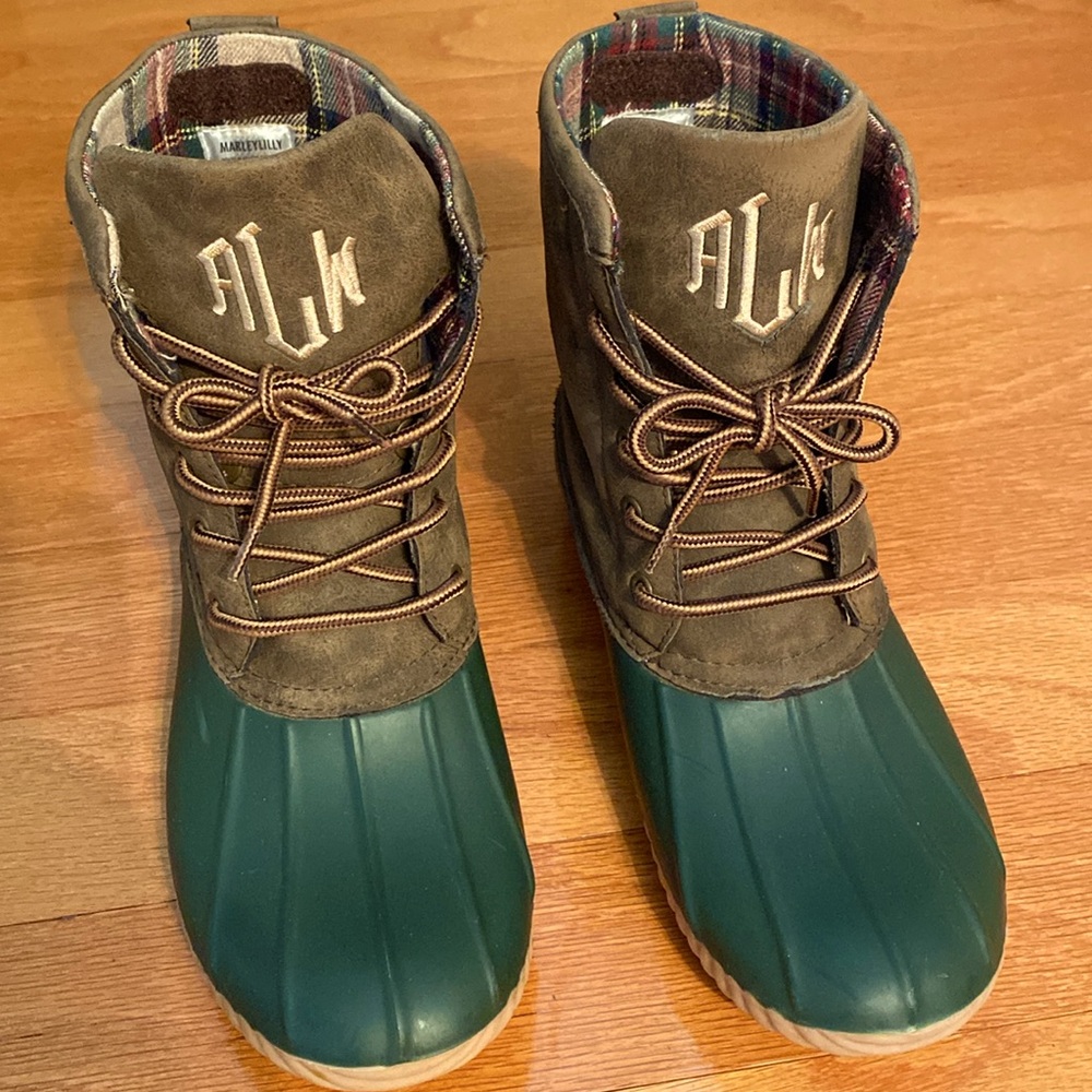 High top duck boots